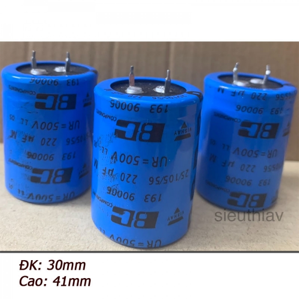 Tụ BC 220uf 500V 220uf500v (BC92)