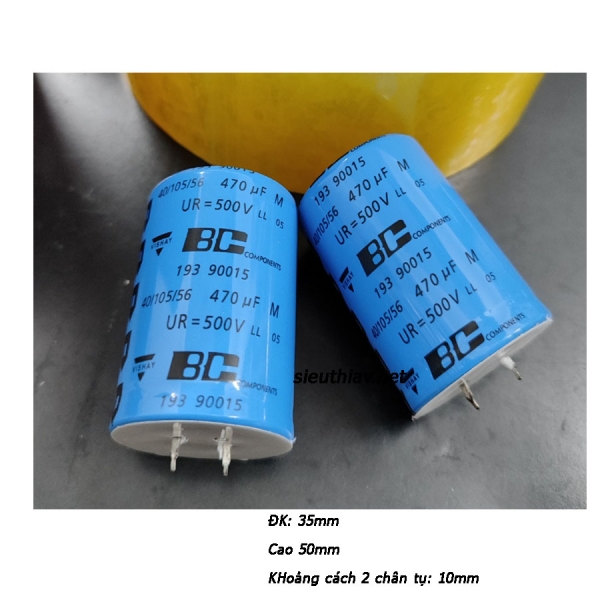 Tụ BC 470uf 500V (BC28)