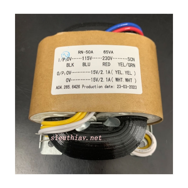Biến thế Rcore RN-50A 65VA 15Vx2 (BT99)