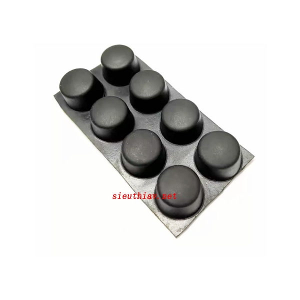 Chân dính cao su 3M đường kính 18mm cao 12mm (CCS27)