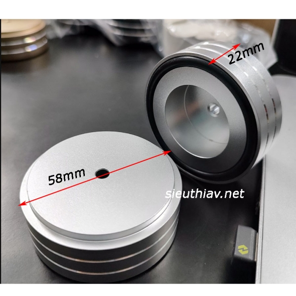 Chân kê nhôm phay 58x22mm (CL18)