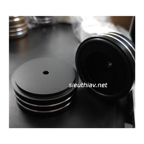 Chân kê nhôm phay 58x22mm đen (Pk713)