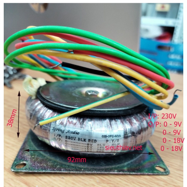 Choke IP 230V; OP 0-9v;0-9v;0-18v;0-18v