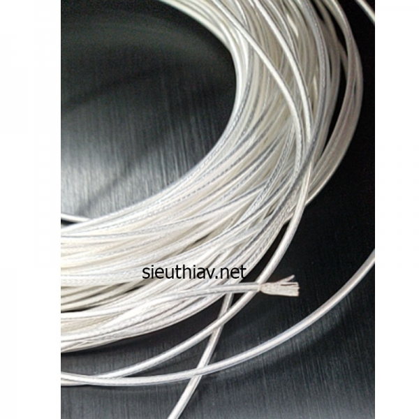 Dây tín hiệu TFT mạ bạc đường kính ngoài - 1.65mm - màu trắng trong (DK trong  : 1.15mm) (Day175)