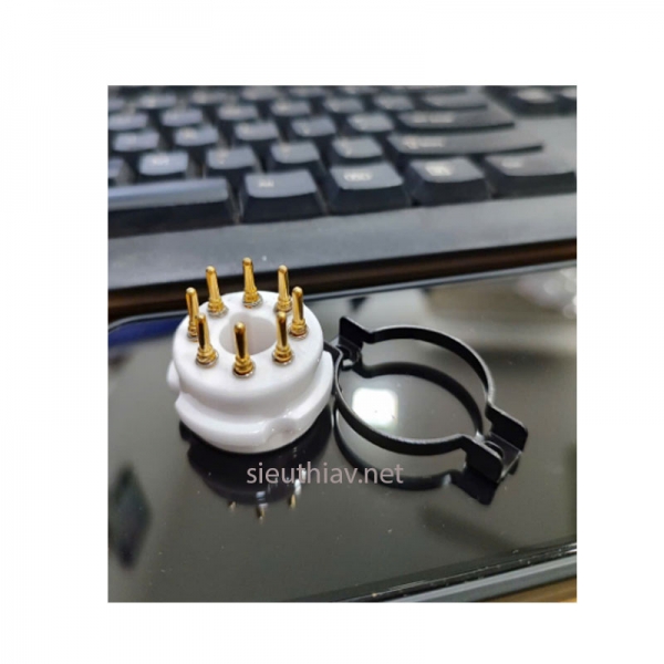 Đế đèn 8 chân cao cấp gắn chassic KT66 KT88 6CA7 6SN7 (dd80)