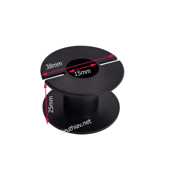 Lõi nhựa quấn cuộn cảm, phân tần loa 38x15mm cao 25mm (PK511)