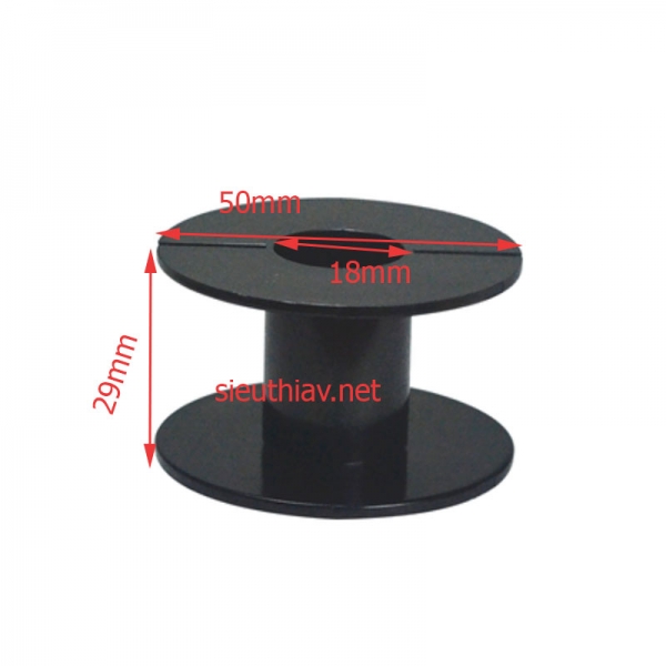 Lõi nhựa quấn cuộn cảm, phân tần loa 50x18mm cao 29mm (PK671)