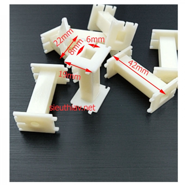 Lõi nhựa quấn cuộn cảm, phân tần loa 42x19x22mm (PK675)