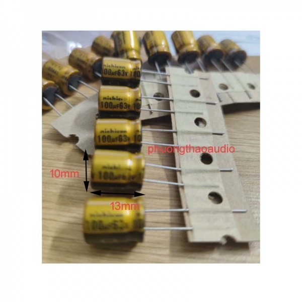 Tụ Nichicon FW 100uf 63V (N166)