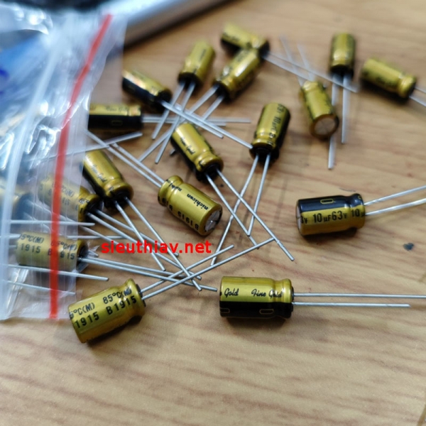 Tụ Nichicon Fine Gold FG 10uf 63V (N157)