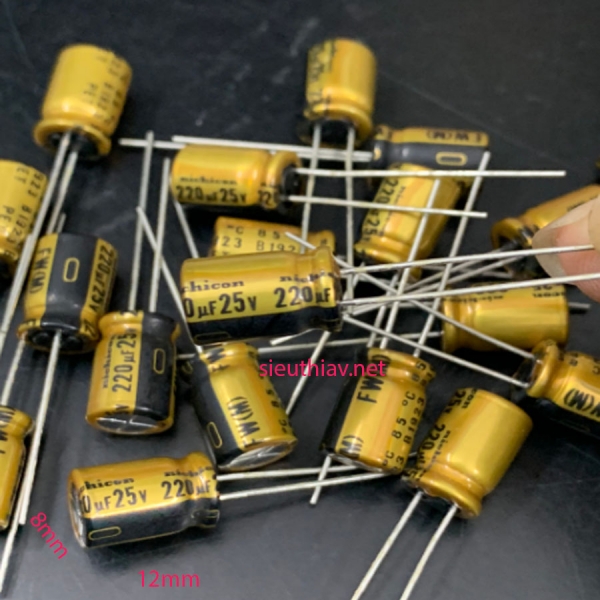 Tụ Nichicon FW 220uf 25V (N159)