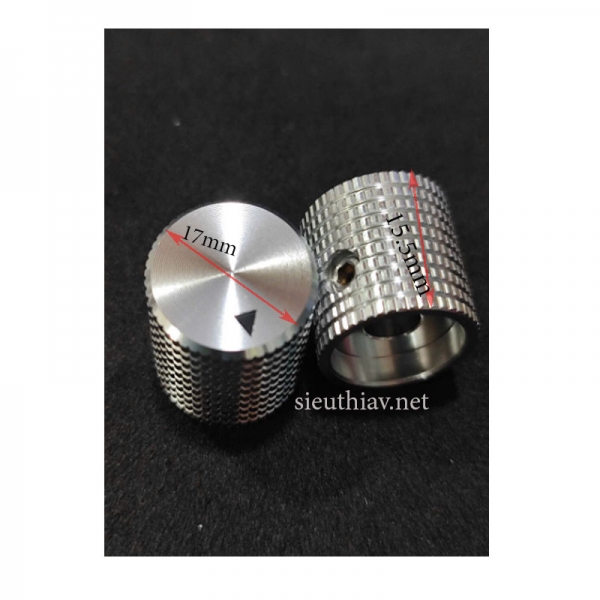Núm volume nhôm phay 17x15.5mm (NVL05)