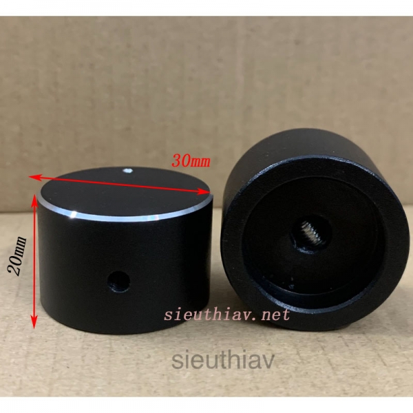 Núm nhôm phay 30x20mm, núm volume nhôm phay 30x20mm (nvl151)