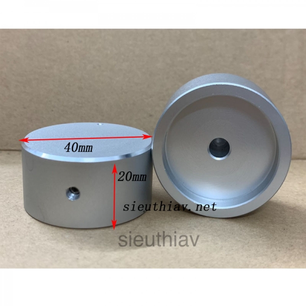 Núm volume nhôm phay 40x20mm (nvl149)