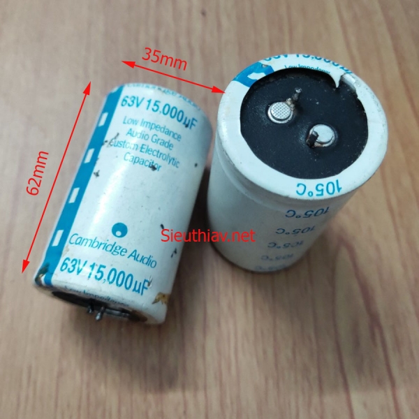 Tụ Cambridge Audio 15000uF 63V (15000uf63V) tháo máy (Tu102)