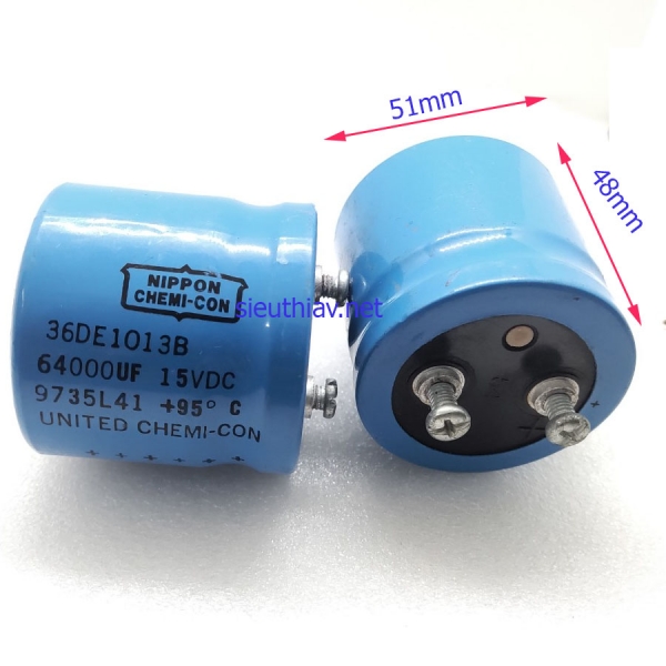 Nippon Chemicon 64000uf 15V (64000uf15v) (tu234)