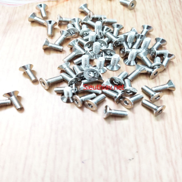 Vít lục giác M3x8 trắng (PK781)