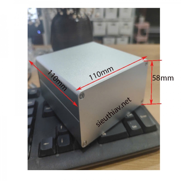 Vỏ nhôm 110x58x110mm (vo115a)