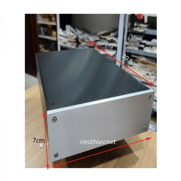 Vỏ nhôm phay 21.5x7x30.8cm (vo24)