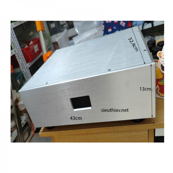 Hộp nhôm phay 43x13x32.4cm (vo92)