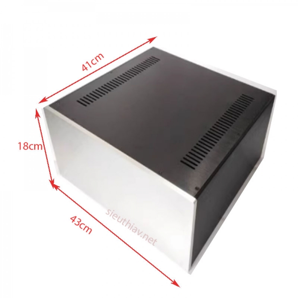 Vỏ nhôm phay 43x18x41cm (Vo73)