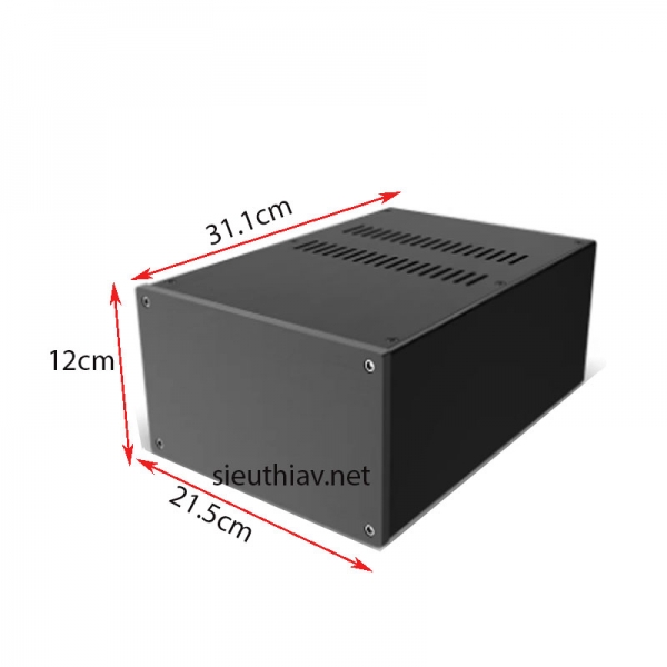 Vỏ nhôm phay 21.5x12x31.1cm (vo81a)