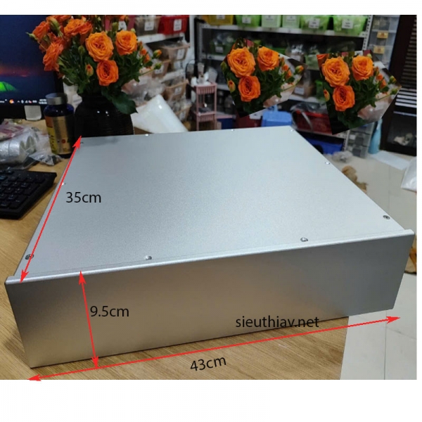 Vỏ nhôm phay 43x9.5x35cm (vo33)