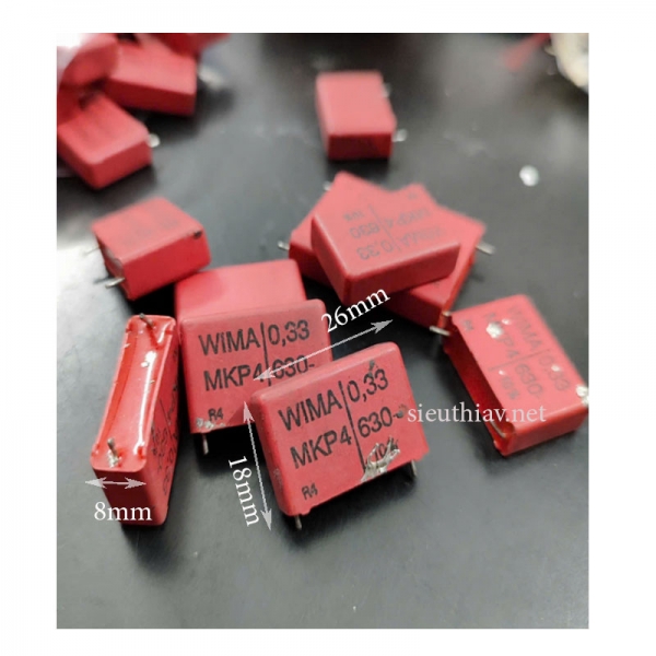 Tụ Wima MKP4 0.33uf 630V tháo máy (W33)