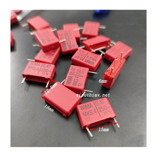 Tụ Wima MKS4 0.47uf 250V (sai số 10%) (W187)