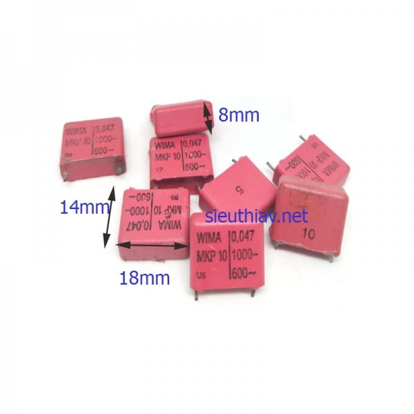 Wima MKP10 0.047uf 1000v (0.047uf1000v) tháo máy (W121)