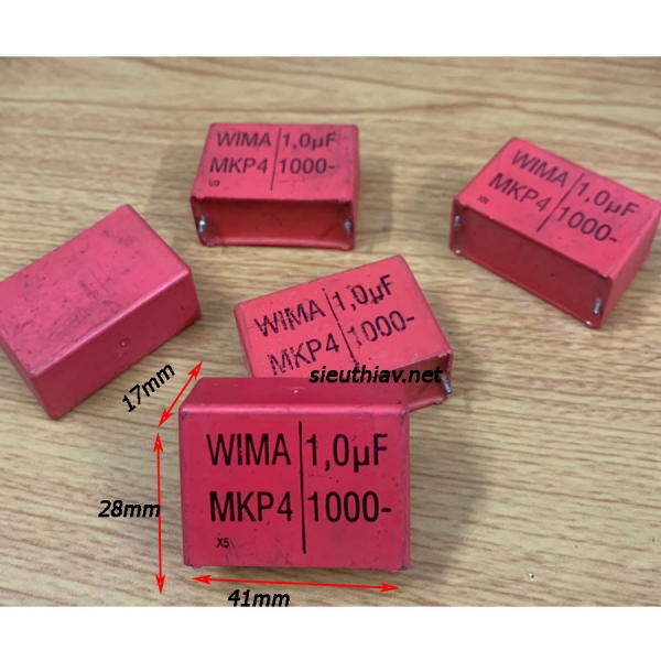 Tụ Wima MKP4 1uf 1000v tháo máy (w148)