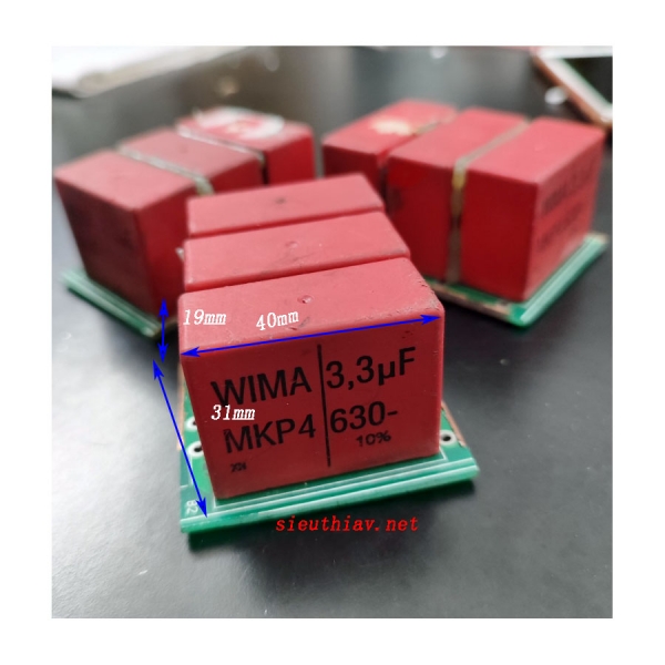 Tụ Wima MKP4 3.3uf 630V tháo máy (W06)