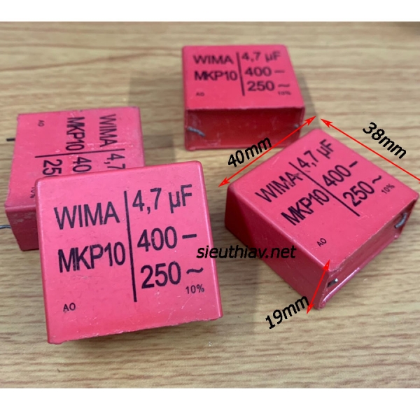 Tụ Wima MKP10 4.7uf 400V (4.7uf400v) tháo máy (W141)