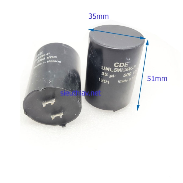 Tụ CDE 35uF 500V (35uf500v) (Tu240)