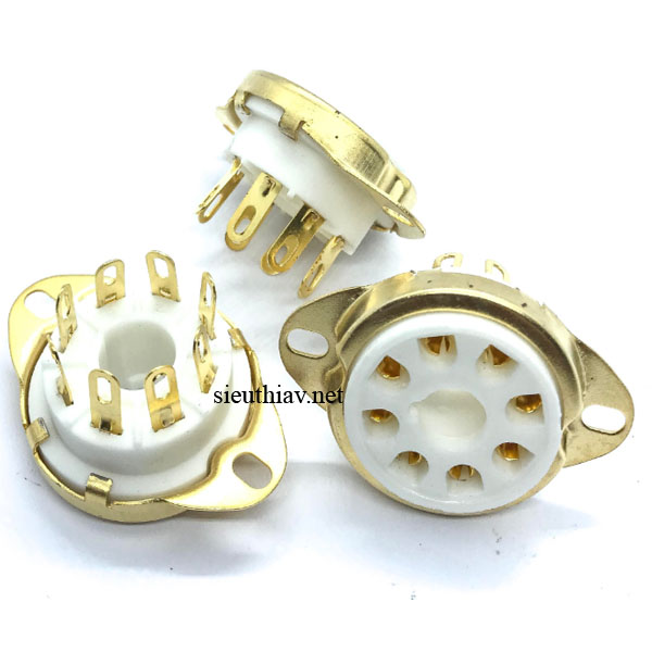 Đế đèn 8 chân gắn chassic mạ vàng (DD03)