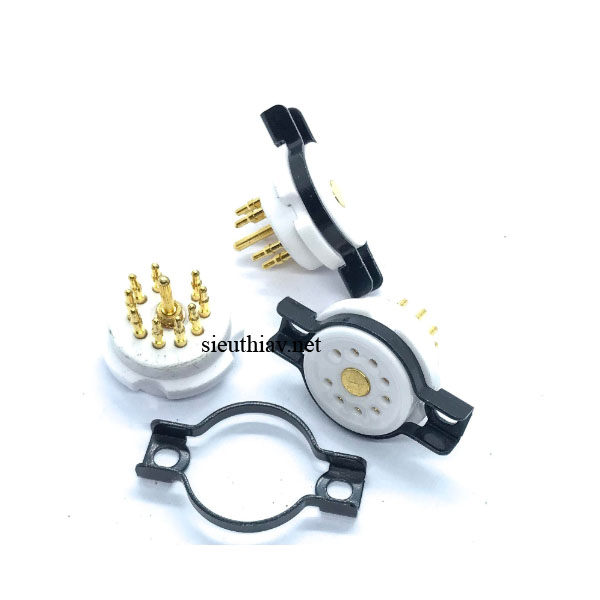 Đế đèn 9 chân cao cấp gắn chassic 12AX7/12AU7/12AT7/6922/EL84 (DD11)