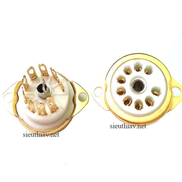 Đế đèn 9 chân gắn chassic mạ vàng - chân to (DD28)