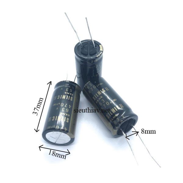 Tụ Elna Silmic II 470uF 63V (470uf63v) (E100)
