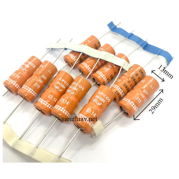 Tụ Epcos 680uF 40V (680uf40v) (EP64)