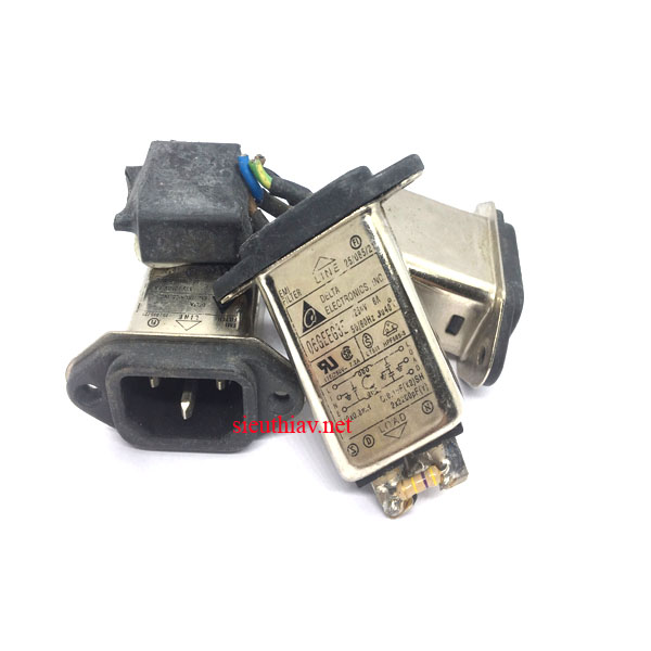 Lọc nguồn EMI 6A 250V tháo máy (LN05)