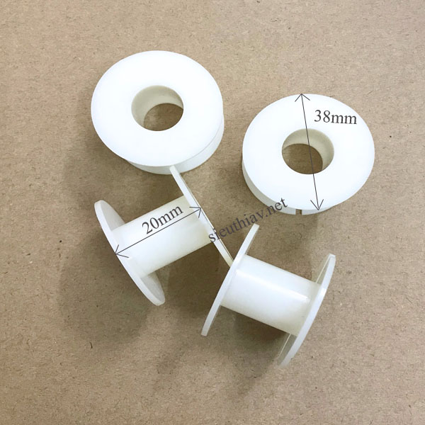 Lõi nhựa quấn cuộn cảm, phân tần loa 38x19mm cao 20mm (PK222)