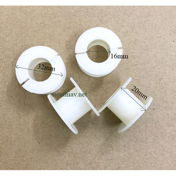 Lõi nhựa quấn cuộn cảm, phân tần loa.32x16mm cao 20mm (PK405)