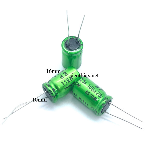 Tụ Nichicon MUSE BP 100uF 25V (100uf25v) (N44)