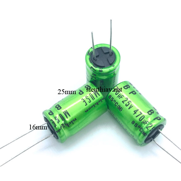 Tụ Nichicon MUSE BP 470uF 25V (470uf25v) (N43)