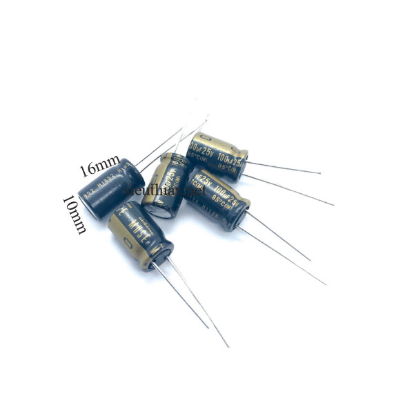 Tụ Nichicon Muse KZ 100uF 25V (100uf25v) (N39)