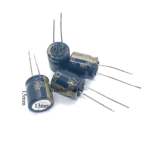 Tụ Panasonic FC 390uF 35V (pana65) (390uf35v)