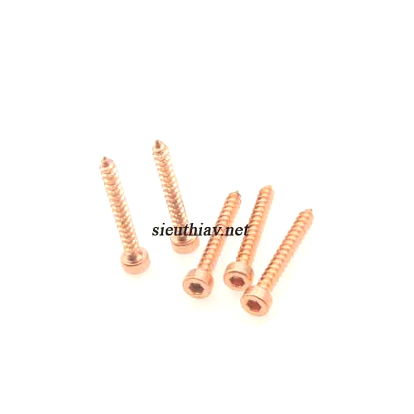 Vít bắt gỗ M4x30mm (màu đồng) (PK189)