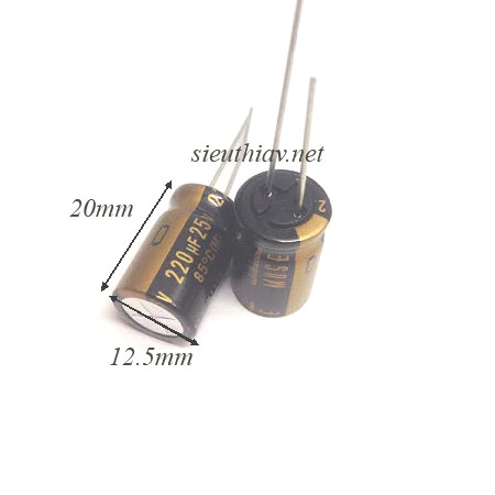 Tụ Nichicon Muse KZ 220uF 25V (220uf25v) (N01)