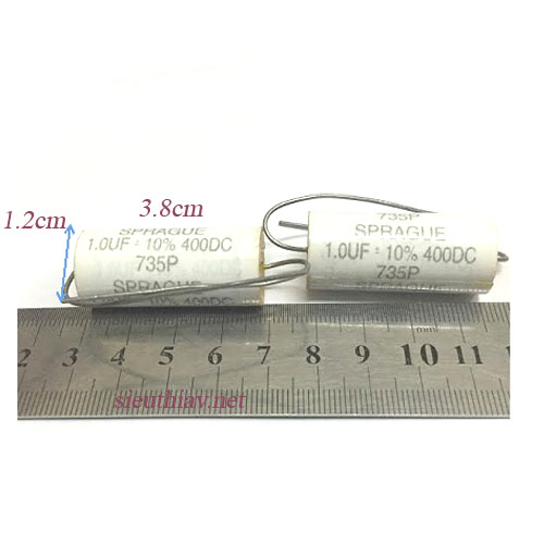 Tụ Sprague 1uF 400V (1uf400v) (spa18)