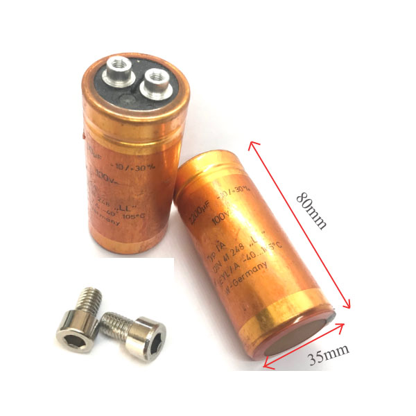 Tụ ROE 2200uF 100V (2200uf100v) tháo máy (RO04)